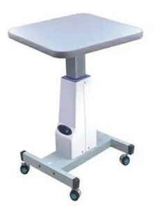 Metal & Plastic Motorized Table, Color : White for Hospital