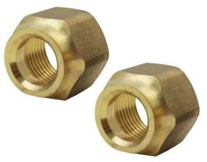 Polished Brass Flare Nut, Color : Golden, Packaging Type : Box