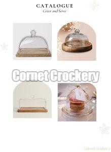 Cake Dome with Wooden Base