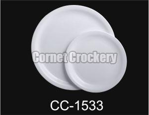White Acrylic Round Plate