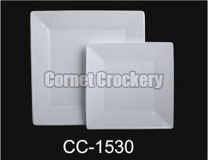 White Acrylic Square Plate
