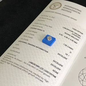 IGI Certified Round Shape Lab Grown Diamond