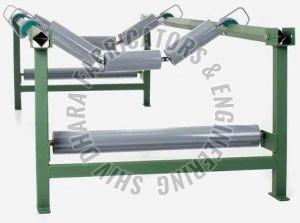 Mild Steel Garland Carrying Conveyor Idler, Color : Grey 89mm