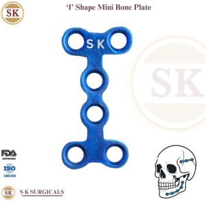 Oral Maxillofacial 2.0 MM Titanium I Shape Mini Bone Plate