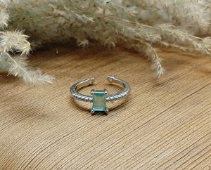 Anti-tarnish Adjustable Silver-Tone Ring