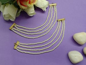 Elegant Multi-Strand Pearl Ear Chain