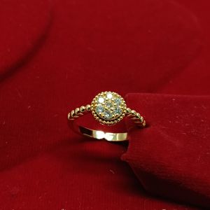 Gold-Tone Beaded Band Ring