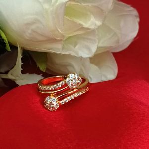 Gold-Tone Dual-Band Ring