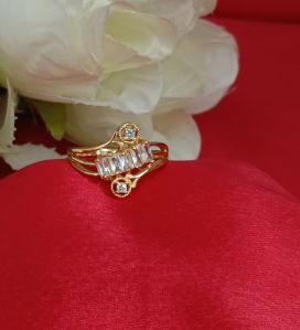 Gold-Tone Layered Open Band Ring