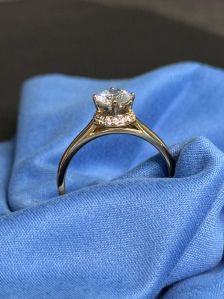 Gold-Toned Crystal Ring