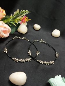 Handcrafted Elephant Beaded Anklets