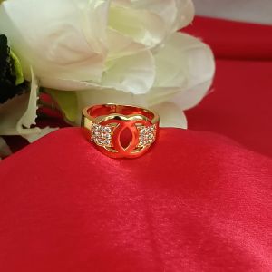 Modern Gold-Tone Statement Ring