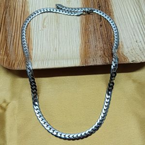 Silver-Tone Curb Chain