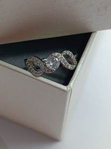 Silver-Tone Infinity Ring