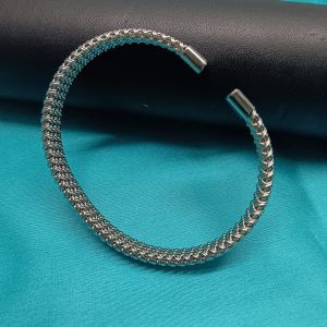 Silver-tone Mesh Cuff Bracelet