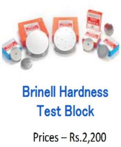 Steel Brinell Hardness Test Block, Color : Silver