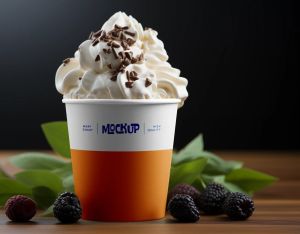 130ml Paper Ice Cream Cup, Shape : Round