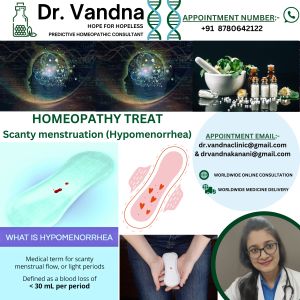 Online Homeopathy Consultation Gynaec Problem Scanty Menstruation