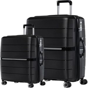 2 Piece Set Luggage Trolley Bags
