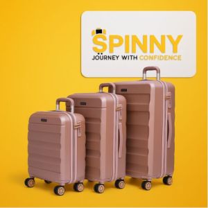 3 Piece Set Luggage Trolley Bags