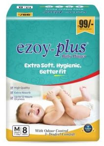 8 Pant Medium Size Ezoy Plus Disposable Baby Diaper