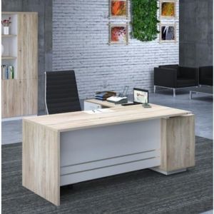 Wooden Teak Hamilton Office Table, Color : White