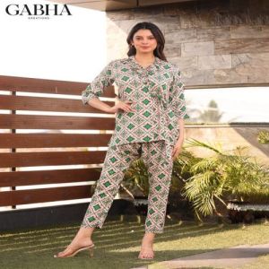 Muslin Embroidery Printed Women Co-ord Set
