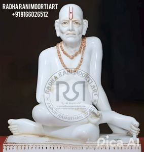 White Marble Gajanan Maharaj Statue
