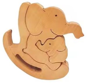 Wooden Elephant Puzzle Toy