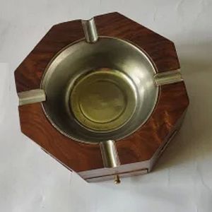 Brown Wooden Ashtray