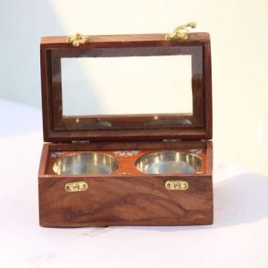 Brown Wooden Mukhwas Box