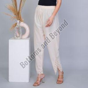 Ladies Khadi Side Slit Pant