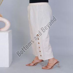 Ladies Khadi Side Button Pant