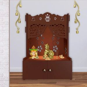 Carved Brown Wooden Temple