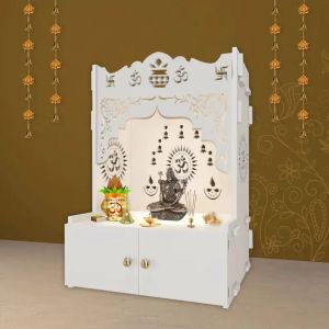 Stylish Whtie Wooden Temple