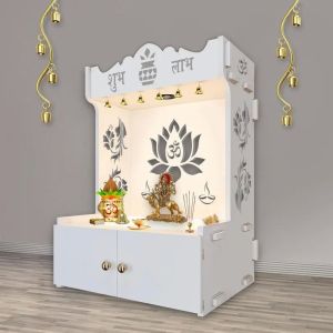Trendy Whtie Wooden Temple