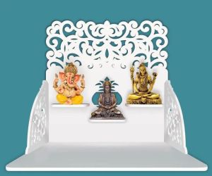 Wall Hanging Whtie Wooden Temple