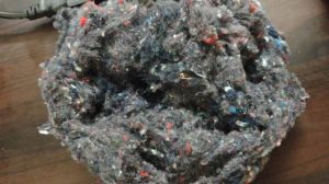 Black Recycled Cotton Fiber