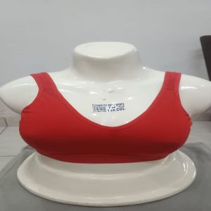 Ladies Cotton Non-Padded Ladies Red Bra