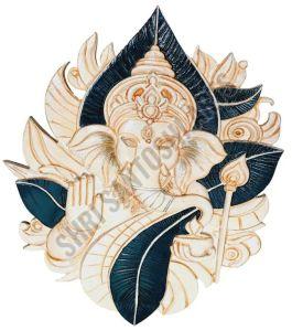 Wooden 3D Ganesha Wall Art
