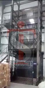 Double Mast Hydraulic Goods Lift