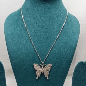 Shimmering Butterfly Pendant