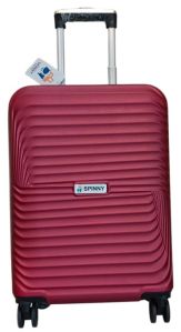 Mahroon ABS Luggage Trolley Bag