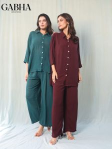 Cotton Embroidery Women Co-ord Set