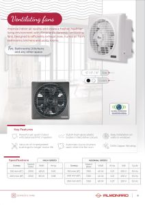 almoanrd ventilation high speed 2 fan