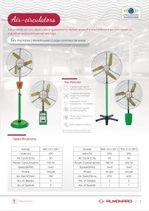 Almonard Industrial Wall Mounted Fan
