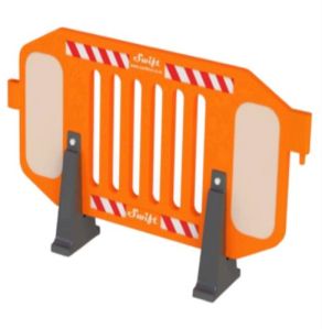 2 Mtr Red LLDPE Road Safety Fence Barricade  RSF-214012