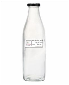 1000 Ml Sq Glass Milk Bottle