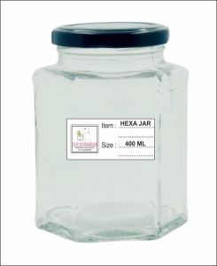 400 Ml Hexagonal Jar