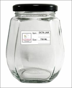 750 Ml Octa Glass Jar